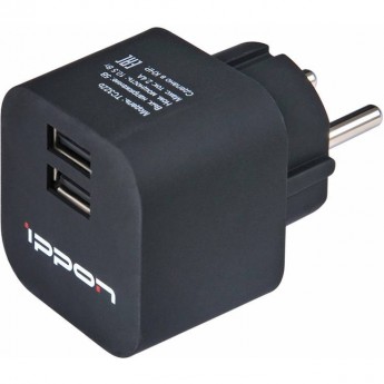 Сетевое зарядное устройство IPPON TC322B, цвет черный